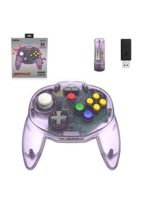 retro-bit Tribute64 2.4GHz Wireless Controller - Atomic Purple - Gamepad - Nintendo 64