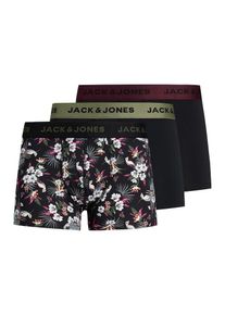 Jack & Jones JACK & JONES Boxeri 'JACFlower' Bărbaţi negru, Mărimea S