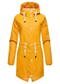 Navahoo Dames Functionele jas 'Flower of Ocean' geel / wit XS