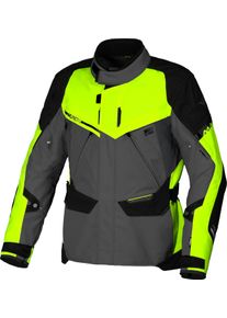 Macna Mundial, textile jacket waterproof , color: Dark Grey/Neon-Yellow/Black , size: XL