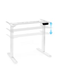 ONECONCEPT Multidesk Comfort, állítható magasságú íróasztal, elektromos, magasság 62 - 128 cm, fehér