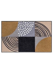 Salonloewe Fußmatte, Rechteckig, 7 Mm Höhe schwarz, Größe B/L: 40 cm x 60 cm 7 mm , für den Innen- und überdachten Außenbereich