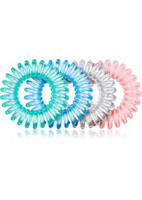 BrushArt Hair Rings elastici per capelli Clear Mix 4 pz