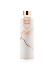 Equa Mismatch glass water bottle + faux leather case colour Lava 750 ml