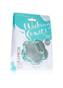 Curaprox Baby Waking Senses anello da mordere con spazzolino massaggiante e sonaglio 1 pz