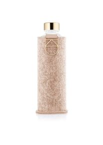 Equa Mismatch glass water bottle + felt case colour Cookie 750 ml