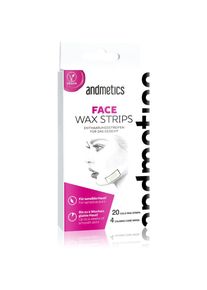 andmetics Wax Strips Face facial waxing strips 20 pc