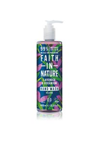 Faith In Nature Lavender & Geranium Natuurlijke Vloeibare Handzeep met Lavendel Geur 400 ml