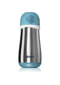 Béaba Beaba Stainless Steel Bottle With Handle thermos mug Windy Blue 350 ml
