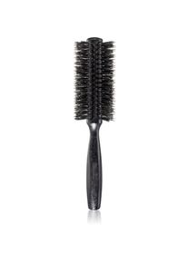 Janeke Black Line Tumbled Wood Hairbrush Ø 55mm ronde haarborstel met nylon en varkenshaar
