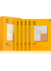 Holika Holika Pure Essence Rice brightening and revitalising sheet mask 5x20 ml
