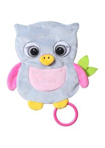 BabyOno Have Fun Cuddly Toy for Babies zachte knuffel met bijtring Owl Celeste 1 st