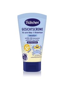 Bübchen Bübchen Sensitive Sun Protection Face Cream SPF 50+ crema protettiva viso per bambini SPF 50+ 6 m+ 50 ml