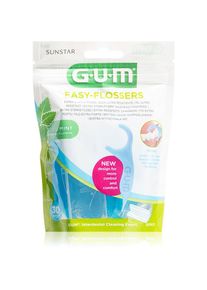 G.U.M Easy Floessers filo interdentale elastico molto delicato con fluoro e mentolo 30 pz