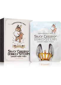 Elizavecca Milky Piggy Silky Creamy Donkey Steam Mask Sheetmaskerset voor Voeding en Hydratatie 10x25 ml