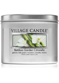 Village Candle Bamboo Garden Citronella geurkaars in blik 311 gr