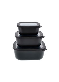 Mepal - Cirqula High Rect Bowl Set - Black (14605)