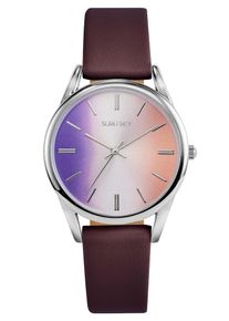 SURI FREY Dames Analoog horloge ' Lotty ' bruin / lila / zalm roze / zilver One Size