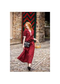 Leonardo Carbone Summer dress red / nature "Denise"