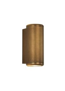 Illumina Astro Jura Twin Wall Outdoor Light LED Antique Brass