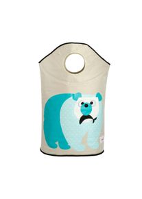 3 Sprouts - Laundry Hamper - Blue Polar Bear