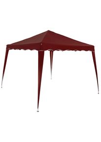 Casaria® Gazebo da giardino Capri bordeau 3x3m