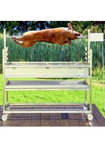 Spanferkelgrill Spießgrill Gastrogrill Motor Lammgrill Schweinegrill Gastro Grillspieß Edelstahl Profi Holzkohlegrill online Ricon