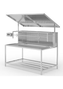 Spanferkelgrill Spießgrill Gastrogrill Motor Lammgrill Schweinegrill Gastro Grillspieß Edelstahl Profi Holzkohlegrill online Ricon