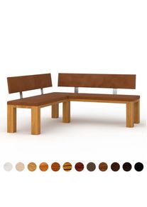 gepolsterte Ecksitzbank nach Mass Leder in Deutschland gefertigt verschiedene braune Stoffe Velours Samt von ricon manufaktur