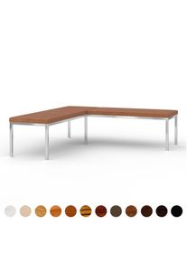 Polster Eckbank mit exklusiver und robuster Lehne nach Maß mit individueller Optik rot grün blau cognac Wunschfarbe Lederbank luxus ricon