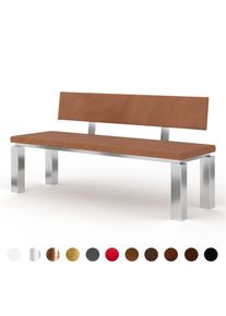 Polster Bank mit exklusiver und robuster Lehne nach Maß mit individueller Optik rot grün blau cognac Wunschfarbe Lederbank luxus ricon