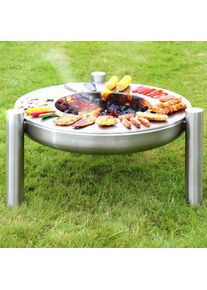 Feuerschale Grillring Edelstahl Metall rund Durchmesser 50 kaufen