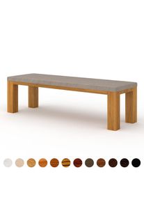 Esszimmer Bank nach Maß Premium Designer Polster Sitzbank Gestell viele Farben von Leder bis Stoff grau konfigurieren ricon manufaktur