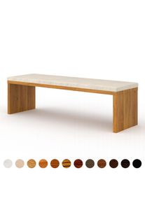 moderner Polsterbank aus Leder nach Mass wei&szlig; Metall Holzgestell und Velours luxus Esszimmer auch mit exklusivem Stoff Velvet ricon