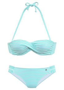s.Oliver Kvinnor Bikini turkos / vit Storlek 32