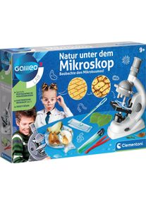 Clementoni® mikroskop »Galileo, Natur Unter Dem Mikroskop« weiß, Galileo Forschungskasten »Natur unter dem Mikroskop« für kleine Entdecker
