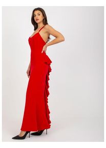 Női keresztpántos maxi estélyi ruha SHENA piros