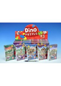 Puzzle Dinosaurus 23,5 x 21,5 cm 60 db + figura-6 féle