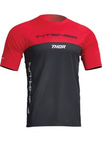 Thor Intense Assist Censis S23, tr&oslash;je kort &aelig;rme , farve: r&oslash;d/sort , st&oslash;rrelse: XS