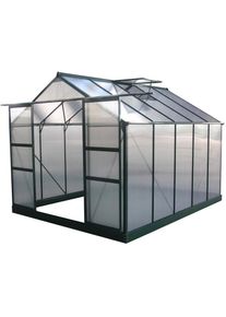 HABITAT ET JARDIN Serre jardin polycarbonate 'Dahlia' Vert Sapin 7,67 m²