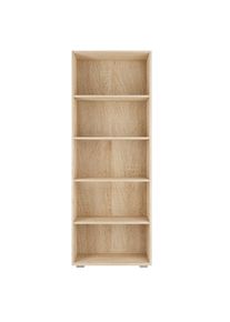 Casaria® Libreria Vela 5 ripiani rovere 190x60x28cm