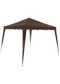 Casaria® Gazebo da giardino Capri Marrone 3x3m