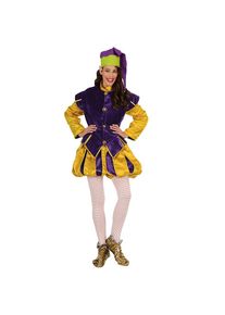 maskworld Déguisement d'elfe de Noël violet-jaune