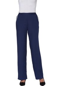 Damen Schlupfhose mit leicht ausgestelltem Bein dunkelblau Gr&ouml;&szlig;e 42