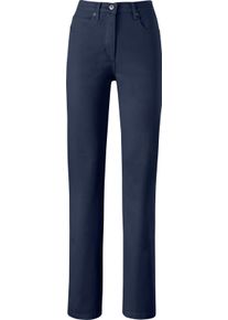 Dames 5-pocketjeans met stretch blue-stonewashed Maat 52