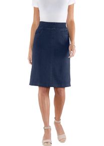 Damen Jeansrock mit hoher Bundpatte blue-stone-washed Größe 42