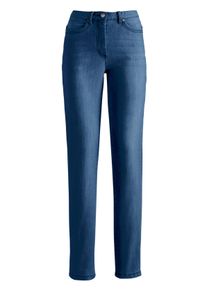 Dames 5-pocketjeans met licht-donker-effect in blue-stonewashed ,maat 36, WITT, 78% Katoen, 20% Polyester, 2% Elastan