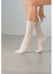 wäschepur Dames Sokken beige Maat 39-42