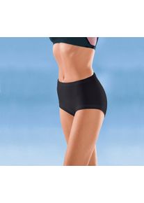 Conta Con-ta Dames Tailleslip, Maat 54, Zwart, Feinripp, Elastiek, Knoopsgat in band, Dubbel kruisje