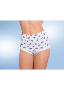 wäschepur Dames Tailleslip met hoge taille paars geprint Maat 36/38